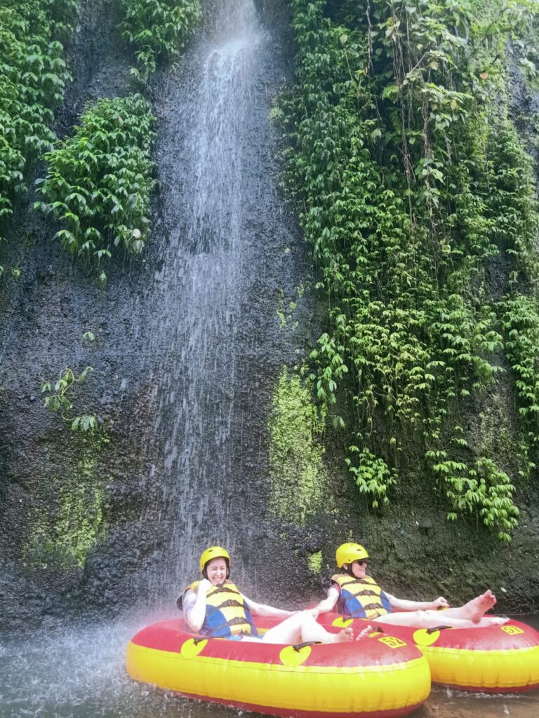 waterfalls at bali tubing